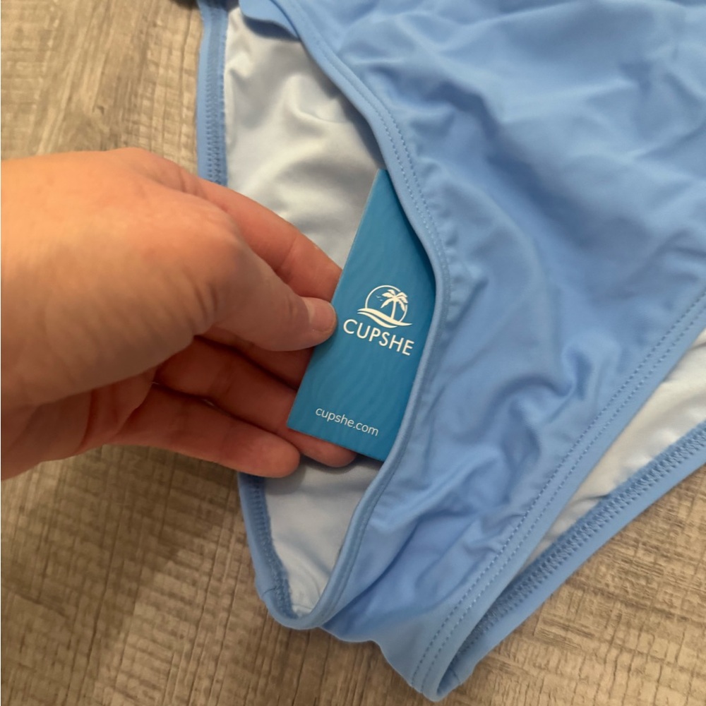 Cupshe Light Blue Scalloped Bikini - Picture 12 of 12